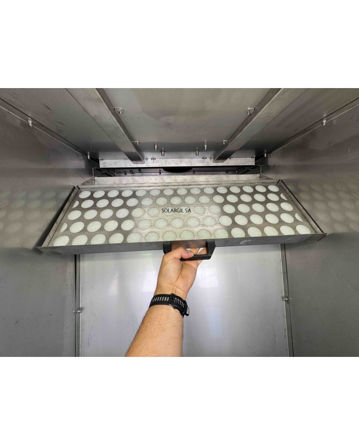 CABINE D'EMAILLAGE INOX RIDEAU D'EAU MODELE ECONOMIQUE RS5205