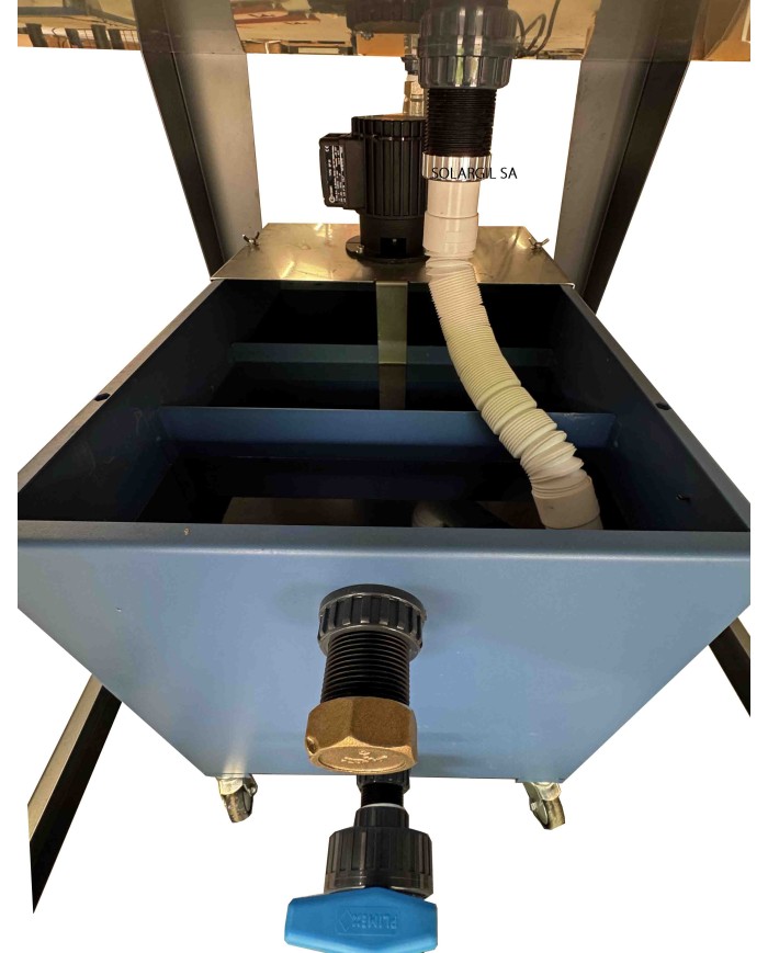 CABINE D'EMAILLAGE INOX RIDEAU D'EAU MODELE ECONOMIQUE RS5205