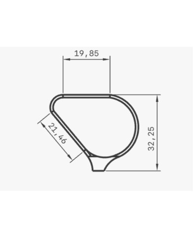 MIRETTE TUNGSTENE FIL COUPANT EN FORME DE POIRE L17.2CM