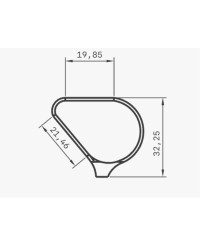 MIRETTE TUNGSTENE FIL COUPANT EN FORME DE POIRE L17.2CM