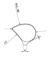MIRETTE TUNGSTENE FIL COUPANT FORME BEC MACAREUX L16CM