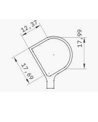 MIRETTE TUNGSTENE FIL COUPANT FORME D L17.5CM