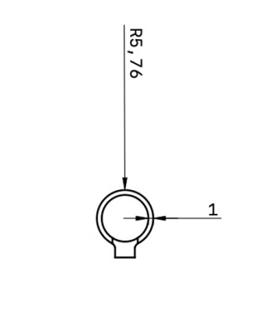 MIRETTE TUNGSTENE FIL COUPANT FORME RONDE L16 CM