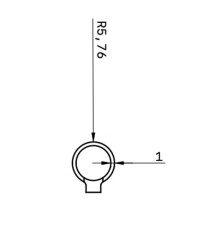 MIRETTE TUNGSTENE FIL COUPANT FORME RONDE L16 CM