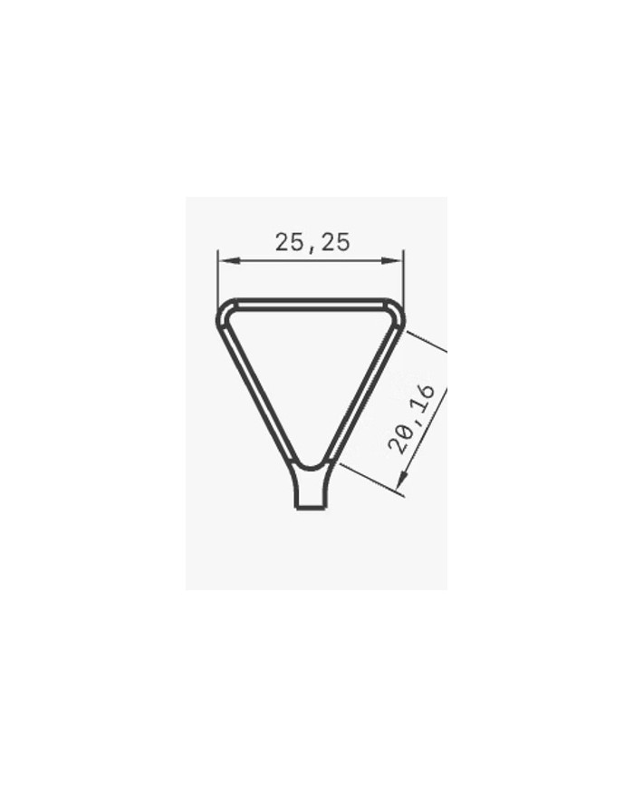 MIRETTE TUNGSTENE FIL COUPANT FORME TRIANGLE L17.5CM