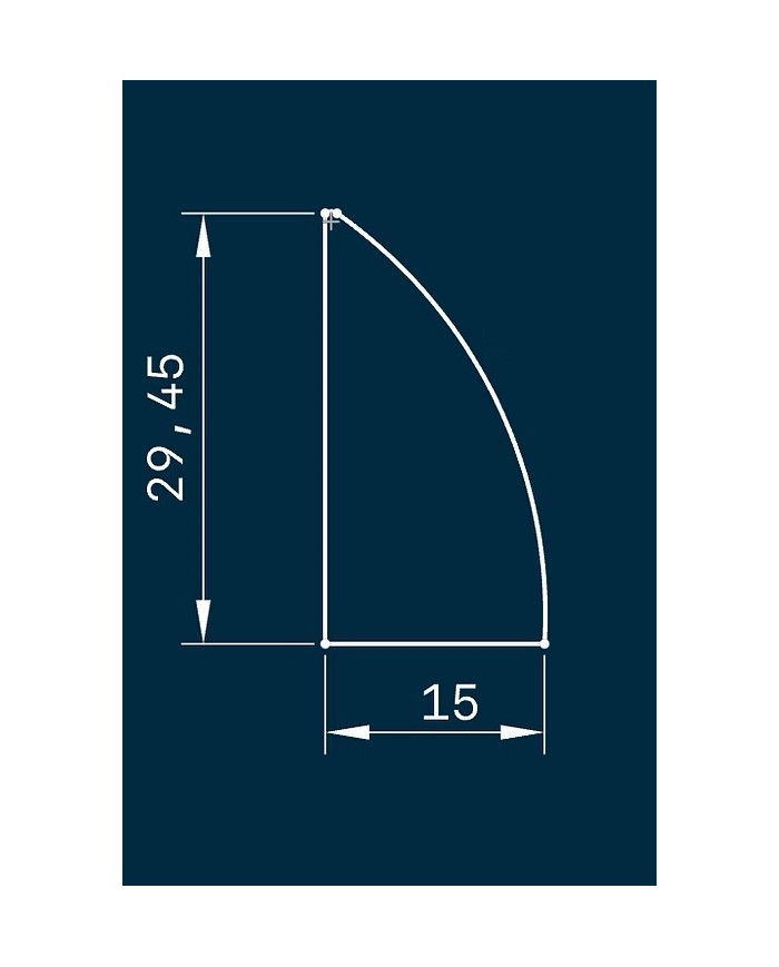TOURNASIN TUNGSTENE POINTE INCURVEE 16CM