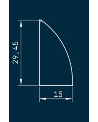 TOURNASIN TUNGSTENE POINTE INCURVEE 16CM