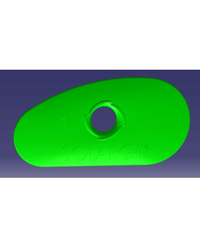 SPATULA DEMI-OVALE 70*45 MM SPA1