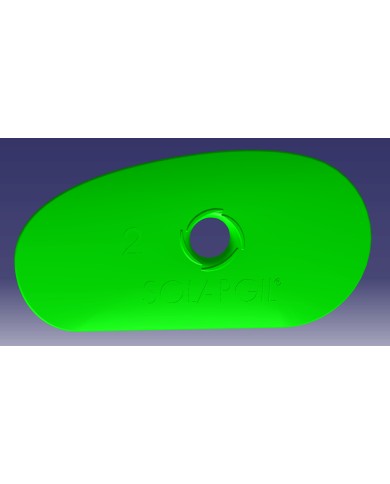 SPATULA DEMI-OVALE 90*45 MM SPA2