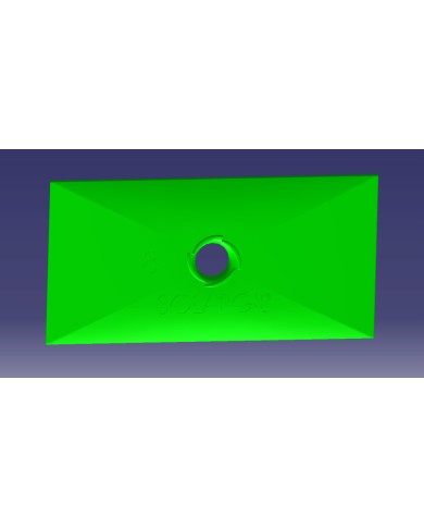 SPATULA RECTANGULAIRE 100*49 MM SPA8