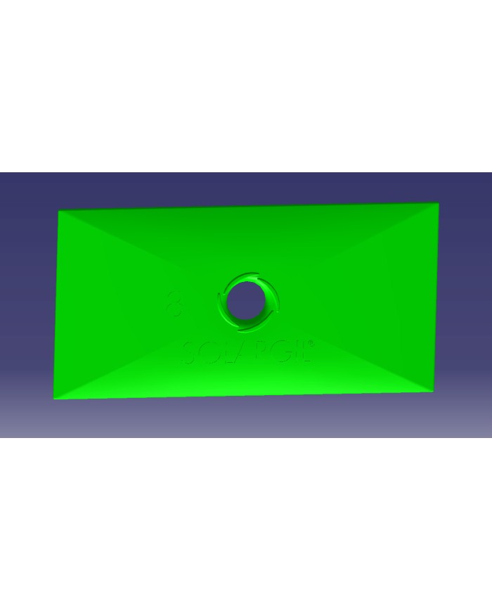 SPATULA RECTANGULAIRE 100*49 MM SPA8