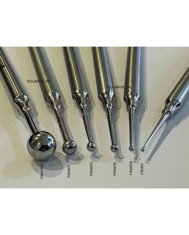 OUTIL INOX 165mm DOUBLE BOULE Ø 2-1.5