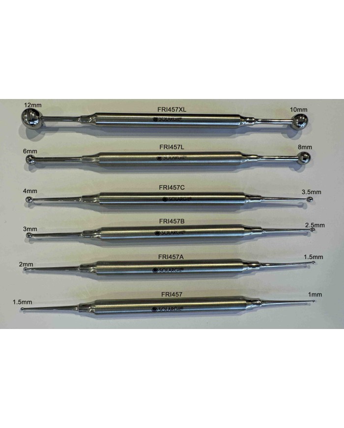 OUTIL INOX 165mm DOUBLE BOULE Ø 1.5-1