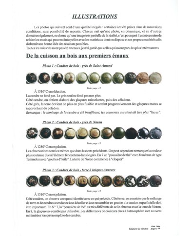 LIVRE "CENDRES ET GLAÇURES, MÉTHODE DES MÉLANGES