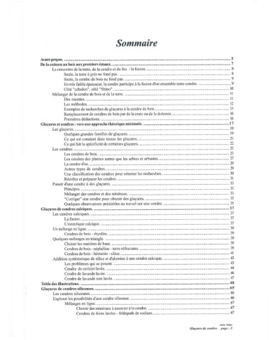 LIVRE "CENDRES ET GLAÇURES, MÉTHODE DES MÉLANGES