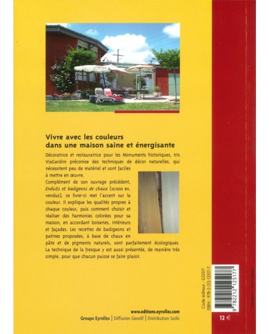 LIVRE "PEINDRE SA MAISON AVEC DES COULEURS NATURELLES"