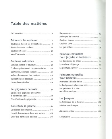LIVRE "PEINDRE SA MAISON AVEC DES COULEURS NATURELLES" LIVRE "PEINDRE SA MAISON AVEC DES COULEURS NATURELLES"