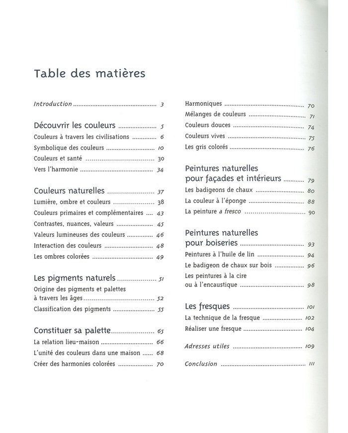 LIVRE "PEINDRE SA MAISON AVEC DES COULEURS NATURELLES" LIVRE "PEINDRE SA MAISON AVEC DES COULEURS NATURELLES"